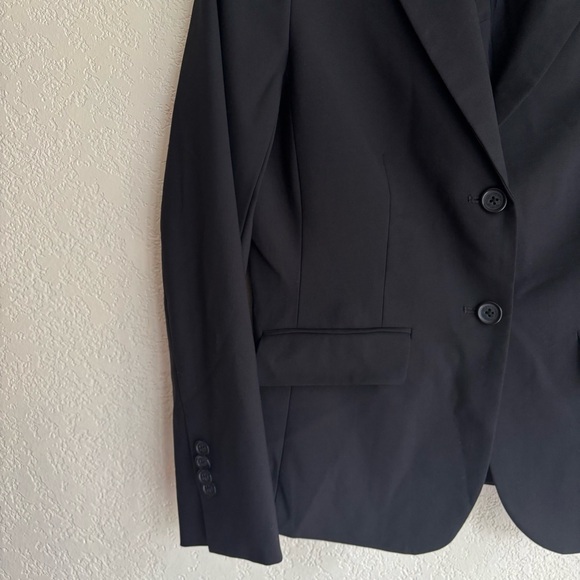 BROOKS BROTHERS Classic Fit Women's Black Wool Blend Blazer Sz 6 P Office Career - Picture 4 of 16